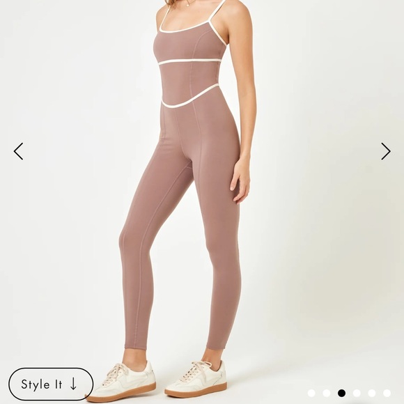 Lspace Ace jumpsuit in Fawn - Picture 3 of 4